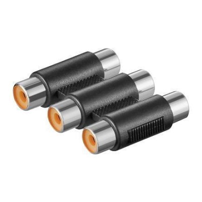 Adaptor prelungire 3x RCA mama la 3x RCA mama Goobay Adaptor prelungire 3x RCA mama la 3x RCA mama Goobay