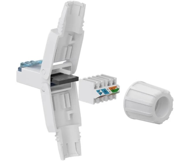 Conector RJ45 CAT6A UTP asamblare rapida fara unelte AWG24-22 Goobay 65941