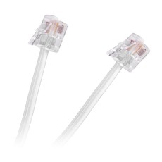 Cablu telefon extensie alb 15m RJ11 Cablu telefon extensie alb 15m RJ11