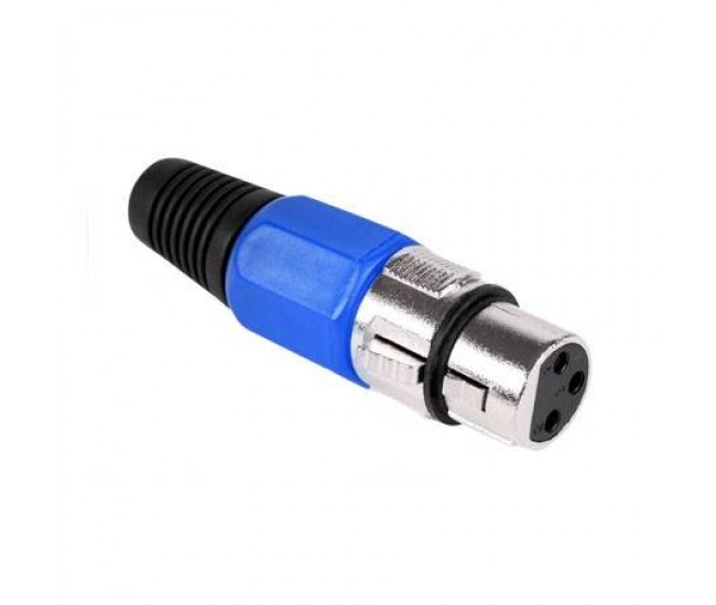 Mufa XLR mama albastru Mufa XLR mama albastru