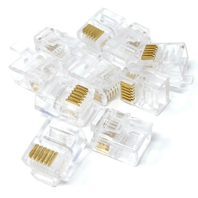 Set 10buc mufe telefon 6P6CRJ11 M`N`C 5229-10 Set 10buc mufe telefon 6P6CRJ11 M`N`C 5229-10