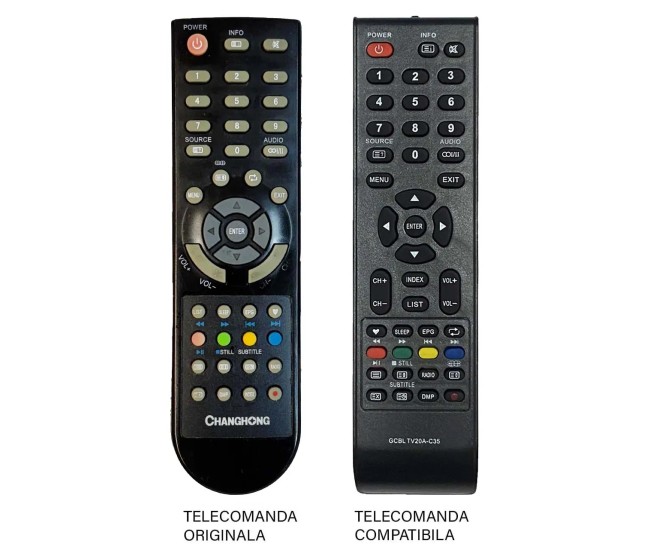 Telecomanda TV Chanchong LCD compatibil cu originalul (28-1) Telecomanda TV Chanchong LCD compatibil cu originalul (28-1)