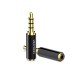Adaptor Jack 2.5 mm mama 4 pini - Jack 3.5 mm mufa tata 4 pini metal aurit VENTION BFBB0 Adaptor Jack 2.5 mm mama 4 pini - Jack 3.5 mm mufa tata 4 pini metal aurit VENTION BFBB0