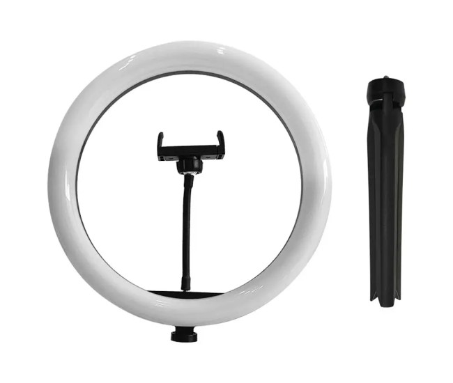 Selfie LED 7W 3200-5500K Ring Light 10 3in1 cu alimentare USB V-tac SKU-23048