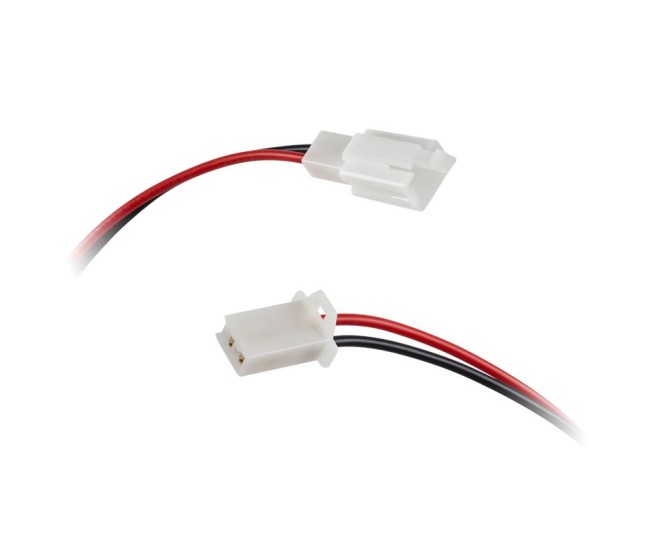 Conector DC mama-tata cu cablu 30cm 2x0.5mm pentru alimentare auto