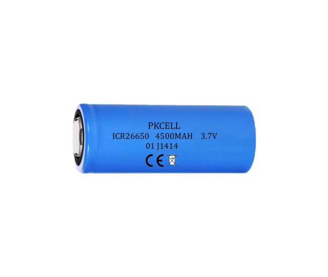 Acumulator PKCELL Li-Ion 26650 4500mAh top button (602)