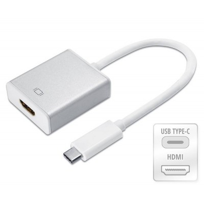 Cablu adaptor convertor semnal de la USB type C 3.1 tata la HDMI A mama Full HD 1920x1080P