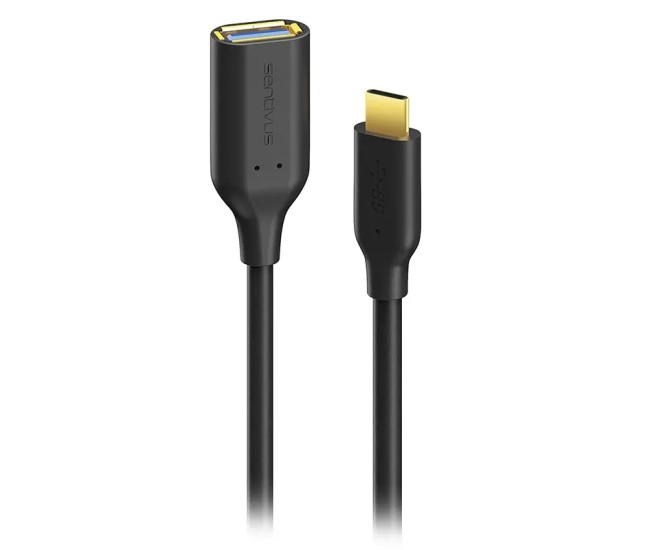 Cablu USB 3.0 OTG type C tata - A mama 10cm negru SENTIVUS SE-U309-010