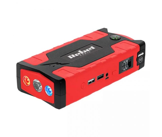 Jump Starter 10000mAh Rebel + Power Bank si Compresor auto URZ0967 Jump Starter 10000mAh Rebel + Power Bank si Compresor auto URZ0967