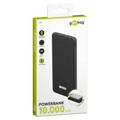Power Bank acumulator extern wireless 10000mAh USB TYPE C PD QC3.0 Fast Charger Goobay