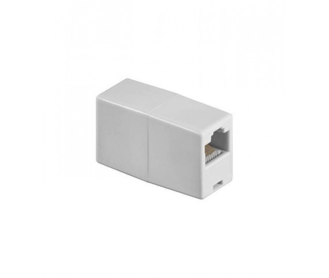 Adaptor prelungire RJ45 mama-mama 8p8c cat5 alb Goobay Adaptor prelungire RJ45 mama-mama 8p8c cat5 alb Goobay