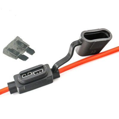 Suport siguranta auto MIDI 19x13mm etans cu cablu 23cm /1mm2 cupru max 20A 1buc Carguard USC009