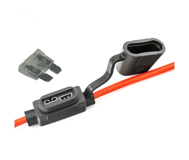 Suport siguranta auto MIDI 19x13mm etans cu cablu 23cm /1mm2 cupru max 20A 1buc Carguard USC009