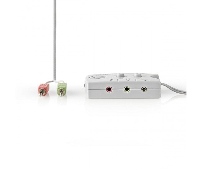 Audio Switch comutator audio analogic Nedis Jack 2x 3.5 mm tata - 3x 3.5 mm mama + 2.5 mm mama gri Audio Switch comutator audio analogic Nedis Jack 2x 3.5 mm tata - 3x 3.5 mm mama + 2.5 mm mama gri