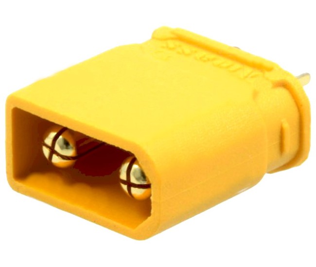 Mufa alimentare DC XT30 tata 2 pini pe cablu lipite 15A 500V AMASS XT30U-M Mufa alimentare DC XT30 tata 2 pini pe cablu lipite 15A 500V AMASS XT30U-M