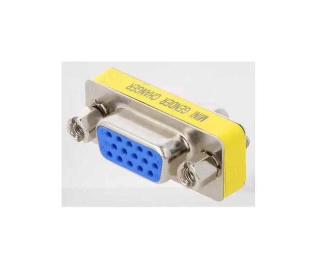 Adaptor VGA D-Sub 15 pini HD mama-mama CONNFLY DS1082-03-15F8LNCC Adaptor VGA D-Sub 15 pini HD mama-mama CONNFLY DS1082-03-15F8LNCC