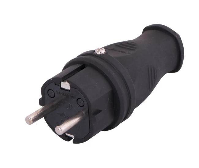 Stecher schuko cauciuc 16A 3500W IP44 Lezard 106-0400-0105 Stecher schuko cauciuc 16A 3500W IP44 Lezard 106-0400-0105