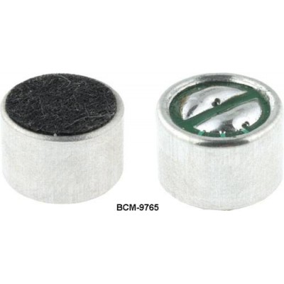 Microfon 9.7x6.5mm 2.2kohm 500uA 1.5/10V 20/16000Hz SNR 60dB BeStar BCM9765