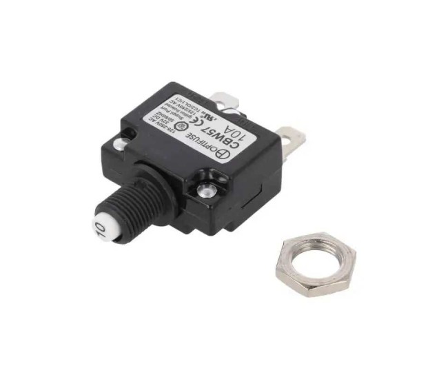 Siguranta termica 10A OPTIFUSE CBW57-ES-10A-5H Imax. 1kA 32VDC/50VDC/125V/250V Siguranta termica 10A OPTIFUSE CBW57-ES-10A-5H Imax. 1kA 32VDC/50VDC/125V/250V