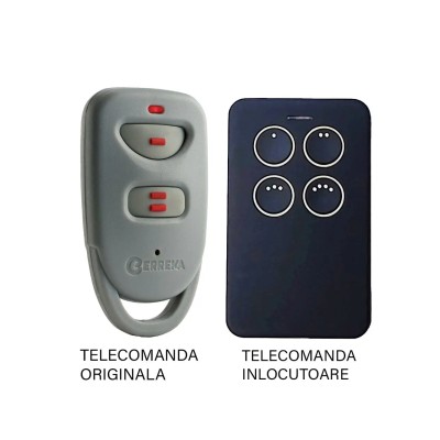Telecomanda poarta garaj Erreka Lira de doua si patru canale/ cod saritor/ 433.92MHz (814)