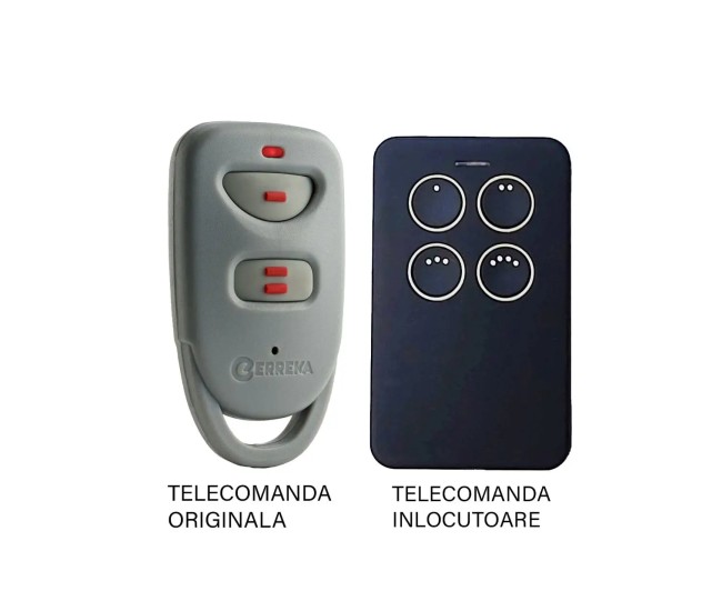 Telecomanda poarta garaj Erreka Lira de doua si patru canale/ cod saritor/ 433.92MHz (814)