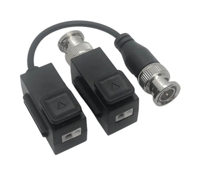 Set Video Balun Pasiv UTP /FTP - BNC Full HD 4K 250m HIKVISION DS-1H18S/E(C)