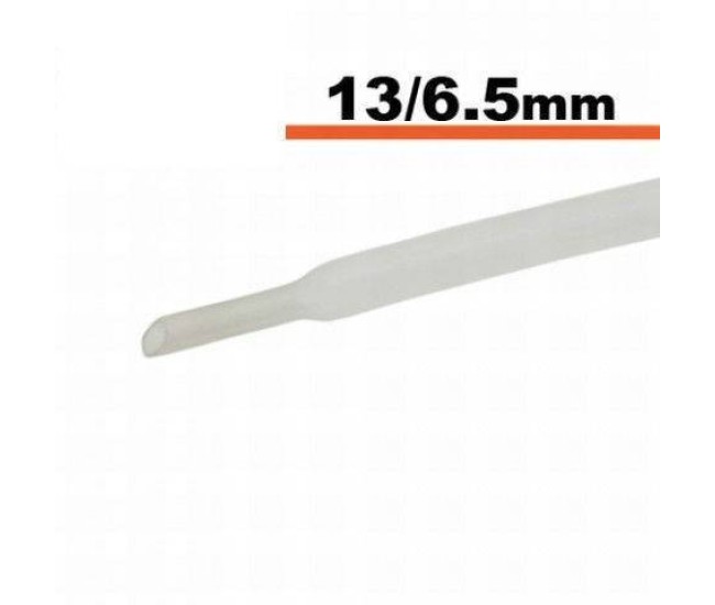 Tub termocontractibil transparent 13mm/ 6.5mm 0.5m Tub termocontractibil transparent 13mm/ 6.5mm 0.5m