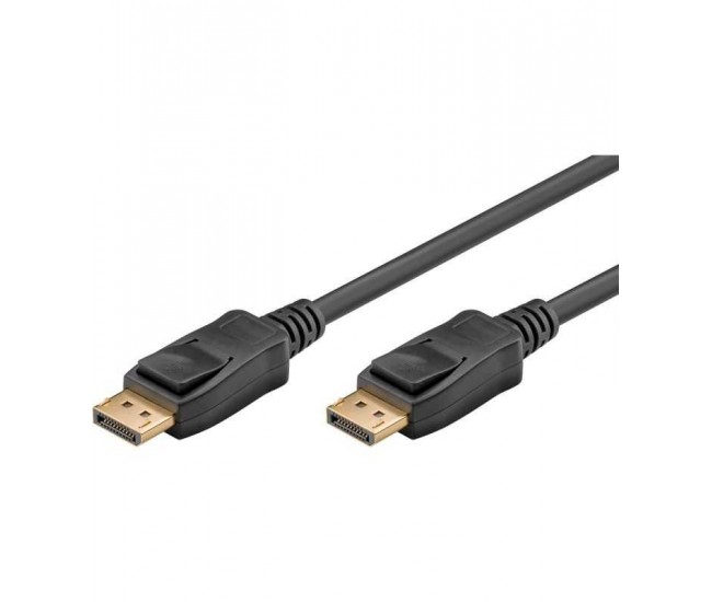 Cablu DisplayPort - DisplayPort V2.0 1m 8K/60Hz 4K/120Hz Full HD 1080p/240Hz negru Goobay 58532 Cablu DisplayPort - DisplayPort V2.0 1m 8K/60Hz 4K/120Hz Full HD 1080p/240Hz negru Goobay 58532