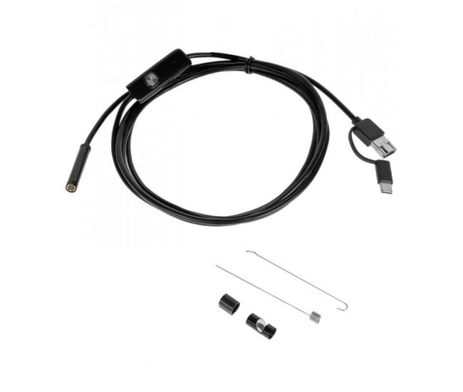 Camera inspectie endoscop 1280x720p IP67 USB/Micro USB/USB type C android/windows REBEL RB-1141 Camera inspectie endoscop 1280x720p IP67 USB/Micro USB/USB type C android/windows REBEL RB-1141