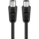 Cablu COAXIAL TV antena 70DB Dublu ecranat mama-tata 1.5m negru 11720 Goobay Cablu COAXIAL TV antena 70DB Dublu ecranat mama-tata 1.5m negru 11720 Goobay