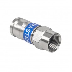 Mufa F tata cu montare prin compresie pentru RG6 7mm Mufa F tata cu montare prin compresie pentru RG6 7mm