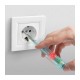 Creion de faza cu functie fara contact cu LED rosu 70-250VAC alimentat cu baterie MAXWELL Creion de faza cu functie fara contact cu LED rosu 70-250VAC alimentat cu baterie MAXWELL