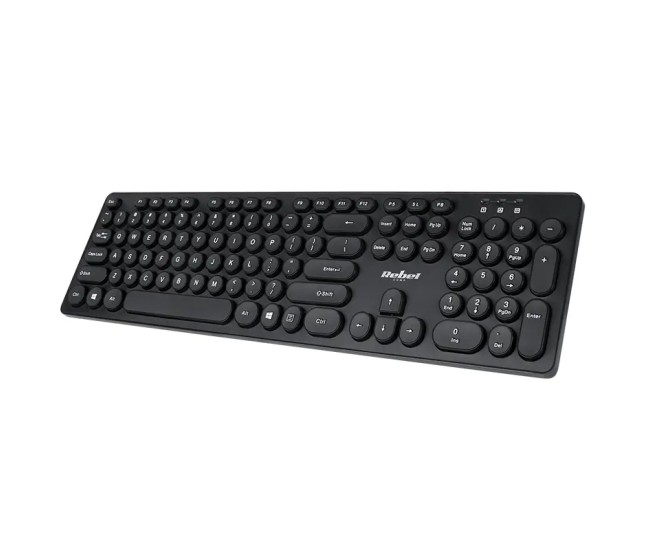 Tastatura Wireless 2.4GHz 96-taste WK100 REBEL KOM1028 445x125x20mm Tastatura Wireless 2.4GHz 96-taste WK100 REBEL KOM1028 445x125x20mm