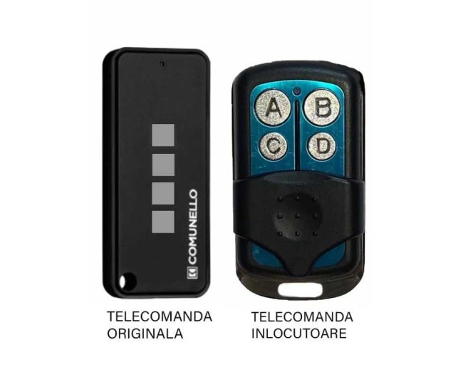 Telecomanda poarta garaj cu 4 butoane cod fix frecventa 433.92MHz Comunnelo Keep 4 compatibila cu originalul (809) Telecomanda poarta garaj cu 4 butoane cod fix frecventa 433.92MHz Comunnelo Keep 4 compatibila cu originalul (809)