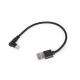 Cablu USB2.0 A mufa - USB type C mufa in unghi 0.2m negru Gembird CC-USB2-AMCML-0.2M Cablu USB2.0 A mufa - USB type C mufa in unghi 0.2m negru Gembird CC-USB2-AMCML-0.2M