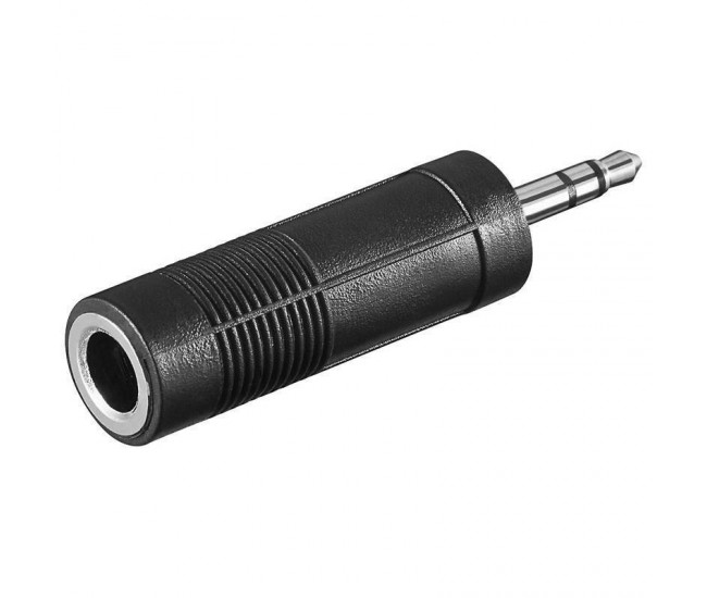 Adaptor Jack 3.5 mm stereo la Jack 6.35 mm stereo mama Goobay Adaptor Jack 3.5 mm stereo la Jack 6.35 mm stereo mama Goobay