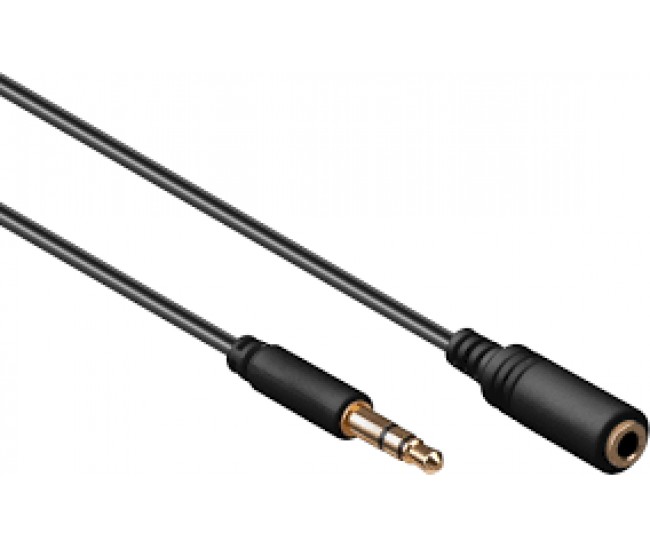 Cablu prelungitor 0.5m Jack 3.5 mm 3 pini mama - Jack 3.5 mm 3 pini mufa tata Goobay Cablu prelungitor 0.5m Jack 3.5 mm 3 pini mama - Jack 3.5 mm 3 pini mufa tata Goobay