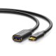 Cablu USB 3.0 OTG type C tata - A mama 10cm negru SENTIVUS SE-U309-010