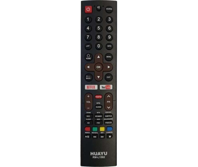 Telecomanda compatibila TV Skyworth RM-L1592 HUAYU IR 1282 (324) Telecomanda compatibila TV Skyworth RM-L1592 HUAYU IR 1282 (324)