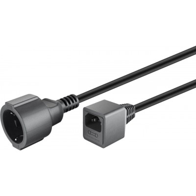 Cablu de alimentare UPS SCHUKO cu conector de siguranta 0.2m Goobay Cablu de alimentare UPS SCHUKO cu conector de siguranta 0.2m Goobay