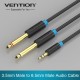 Cablu audio 2m 4mm Jack 3.5 mm 3pin mufa tata - 2x Jack 6.3 mm mufa tata cupru aurit negru PVC VENTION BACBH Cablu audio 2m 4mm Jack 3.5 mm 3pin mufa tata - 2x Jack 6.3 mm mufa tata cupru aurit negru PVC VENTION BACBH