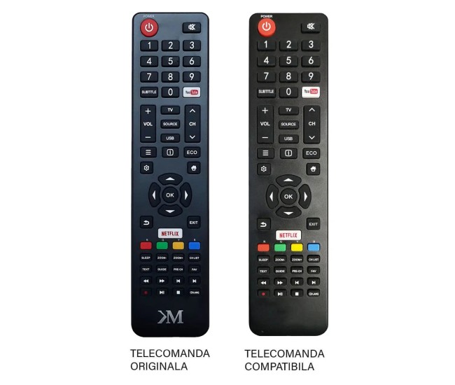 Telecomanda compatibil cu originalul pentru TV Kruger&Matz PIL0357 (338-3) Telecomanda compatibil cu originalul pentru TV Kruger&Matz PIL0357 (338-3)