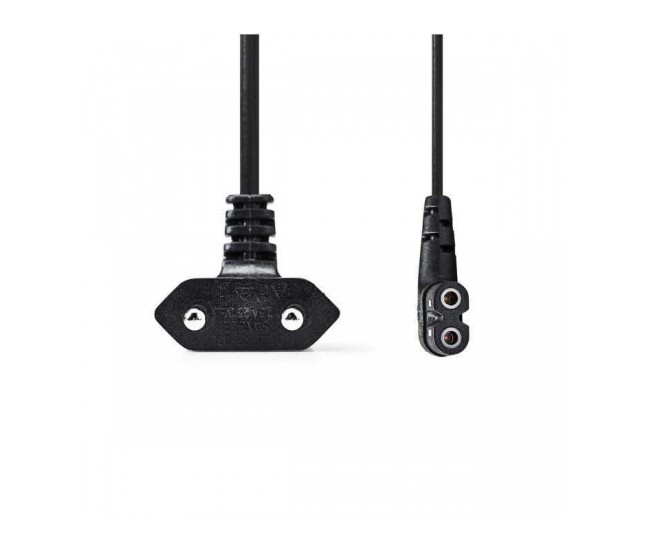 Cablu alimentare Euro tata cotit - 2 Pini IEC-320-C7 cotit 3m Nedis Cablu alimentare Euro tata cotit - 2 Pini IEC-320-C7 cotit 3m Nedis