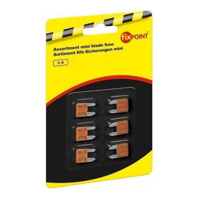 Set sigurante auto mini 5A 6buc Fixpoint 11x8.6mm