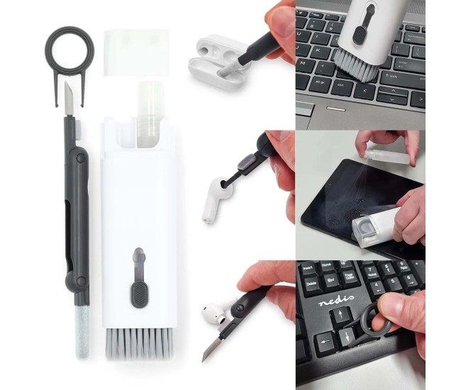 Kit Nedis CLSN210WT de curatare dispozitive electronice 7 in 1