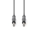 Cablu audio stereo 6.35 mm tata - 6.35 mm tata 5m gri NEDIS Cablu audio stereo 6.35 mm tata - 6.35 mm tata 5m gri NEDIS