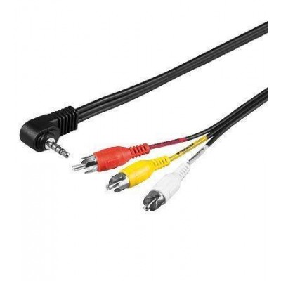 Cablu Jack 3.5 mm 4 pini la 3x RCA 1.5m Goobay Cablu Jack 3.5 mm 4 pini la 3x RCA 1.5m Goobay