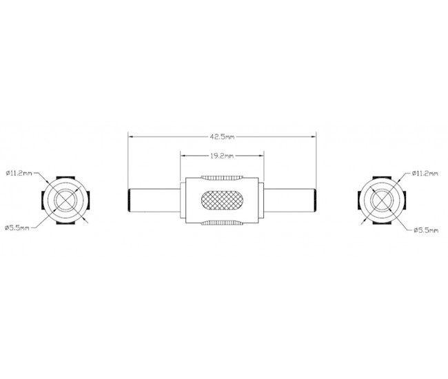 Adaptor DC 5.5x2.1mm tata-tata Goobay Adaptor DC 5.5x2.1mm tata-tata Goobay