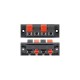 Terminal difuzor 4 poli de tip push rosu/negru panou Goobay Terminal difuzor 4 poli de tip push rosu/negru panou Goobay