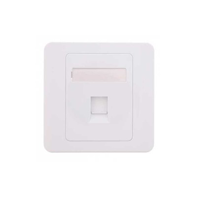 Capac priza RJ45 fara Keystone 1-port alb Well